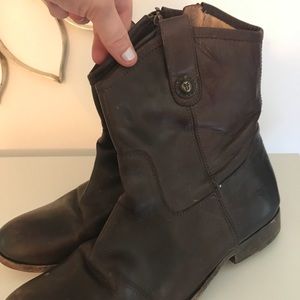 Frye Mini Ankle Riding Boots